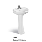 Cheaper Bathroom Wash Basin Sanitary Ware White Color Ivory Color Ceramic Pedestal Sinks