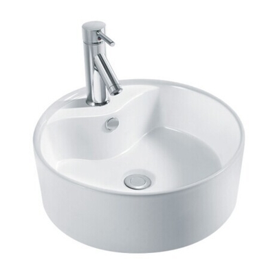 Round Countertop Mounting Ceramic Sinks Sanitary Ware Art Basin Bathroom Hand Wash Basin