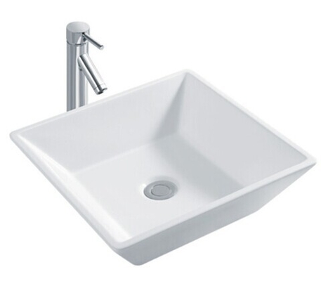 Bathroom Sanitary Ware Ceramic Sinks White Art Basin/Rectangular Hand Wash Basin ALK-333